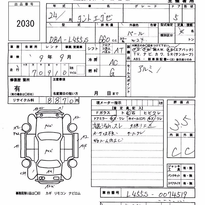 DAIHATSU TANTO EXE