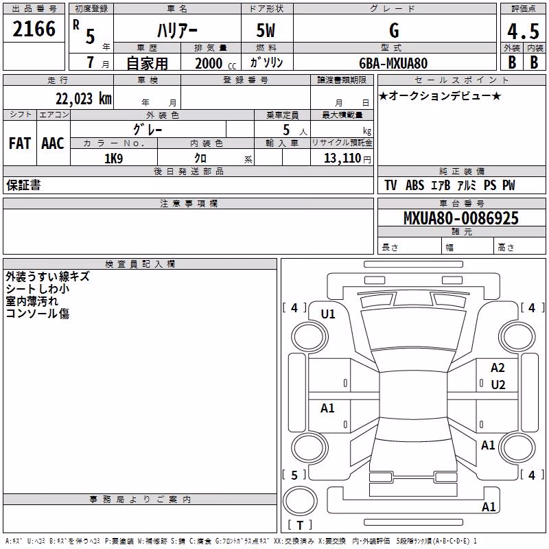 TOYOTA HARRIER