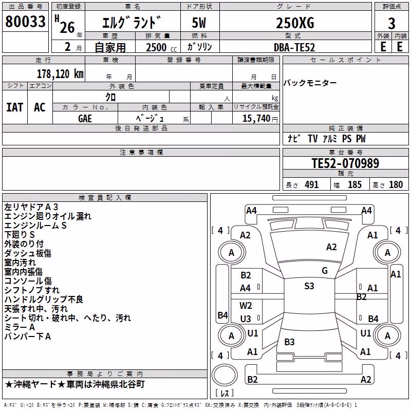NISSAN ELGRAND