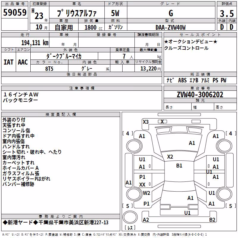 TOYOTA PRIUS ALPHA